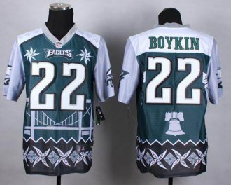 Nike Philadelphia Eagles #22 Brandon Boykin Midnight Green NFL Elite Noble Fashion Jersey