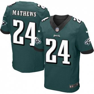 Nike Philadelphia Eagles #24 Ryan Mathews Midnight Green Team Color Men's Stitched Elite jersey