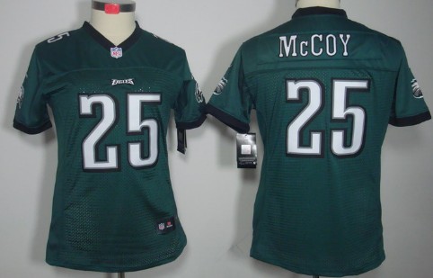 Nike Philadelphia Eagles #25 LeSean McCoy Dark Green Limited Womens Jersey