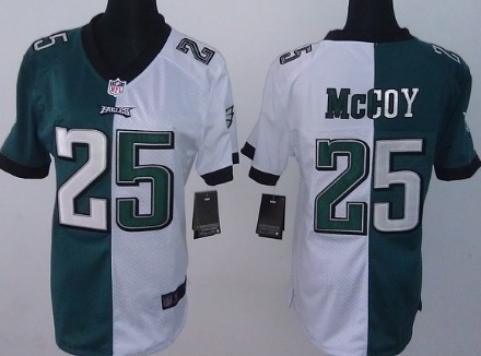 Nike Philadelphia Eagles #25 LeSean McCoy Dark Green_White Two Tone Womens Jersey
