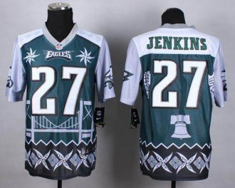 Nike Philadelphia Eagles #27 Malcolm Jenkins Midnight Green NFL Elite Noble Fashion Jersey