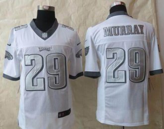 Nike Philadelphia Eagles #29 DeMarco Murray White Men's Stitched NFL Limited Platinum Jersey