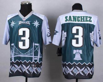 Nike Philadelphia Eagles #3 Mark Sanchez Midnight Green NFL Elite Noble Fashion Jersey