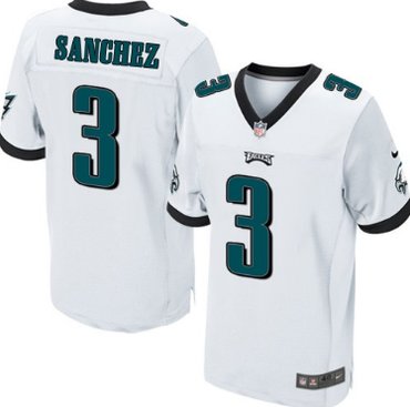 Nike Philadelphia Eagles #3 Mark Sanchez White Elite Jersey.png