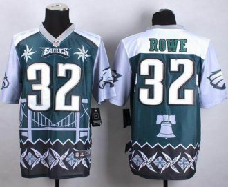 Nike Philadelphia Eagles #32 Eric Rowe Midnight Green Men's Stitched NFL Elite Noble Fashion jerse