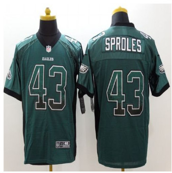 Nike Philadelphia Eagles #43 Darren Sproles Midnight Green Team Color Men's Stitched NFL Elite Drift Fashion Jersey
