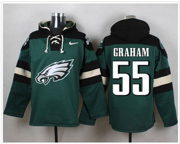 Nike Philadelphia Eagles #55 Brandon Graham Midnight Green Player Pullover NFL Hoodie