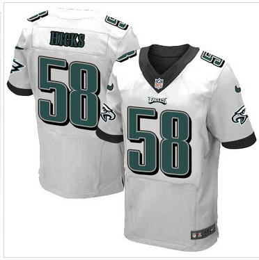 Nike Philadelphia Eagles #58 Jordan Hicks White Men's Stitched NFL New Elite Jersey
