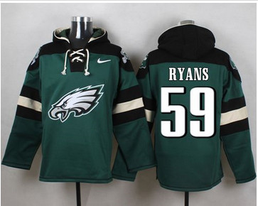 Nike Philadelphia Eagles #59 DeMeco Ryans Midnight Green Player Pullover NFL Hoodie