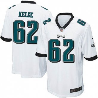 Nike Philadelphia Eagles #62 Jason Kelce White NFL Elite Jersey