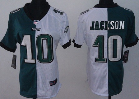 Nike Philadelphia Eagles #7 Michael Vick Green_White Two Tone Womens Jersey