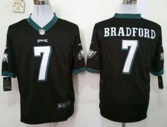 Nike Philadelphia Eagles #7 Sam Bradford Black Alternate Men's Stitched NFL Game Jersey