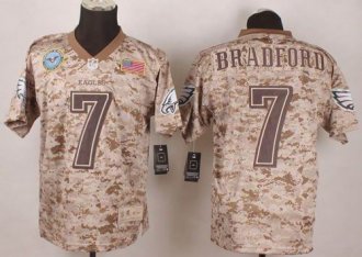 Nike Philadelphia Eagles #7 Sam Bradford Camo Men's Stitched NFL New Elite USMC Jersey