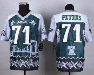Nike Philadelphia Eagles #71 Jason Peters Midnight Green NFL Elite Noble Fashion Jersey