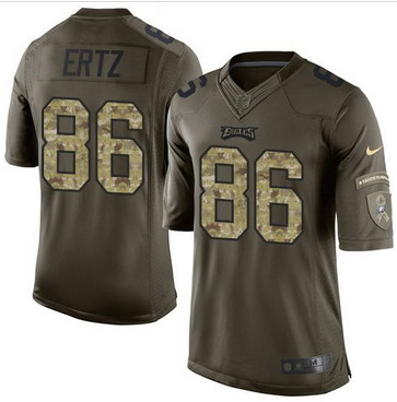 Nike Philadelphia Eagles #86 Zach Ertz Green Men's Stitched NFL Limited Salute to Service Jersey