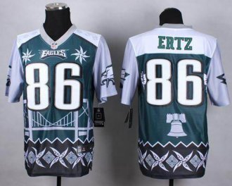 Nike Philadelphia Eagles #86 Zach Ertz Midnight Green NFL Elite Noble Fashion Jersey