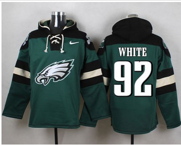 Nike Philadelphia Eagles #92 Reggie White Midnight Green Player Pullover NFL Hoodie