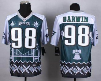 Nike Philadelphia Eagles #98 Connor Barwin Midnight Green NFL Elite Noble Fashion Jersey