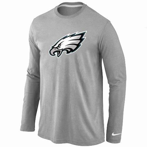 Nike Philadelphia Eagles Logo Long Sleeve T-Shirt Grey