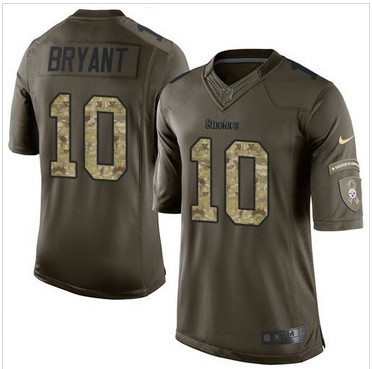 Nike Pittsburgh Steelers #10 Martavis Bryant Green Men's Stitched NFL Limited Salute to Service Jersey
