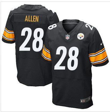 Nike Pittsburgh Steelers #28 Cortez Allen Black Team Color Men's Stitched NFL Elite Jersey