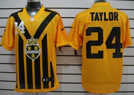 Nike Pittsburgh Steelers #75 Joe Greene 1933 Yellow Throwback Jersey