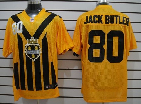 Nike Pittsburgh Steelers #82 John Stallworth 1933 Yellow Throwback Jersey 