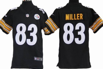 Nike Pittsburgh Steelers #83 Heath Miller White Game Kids Jersey 