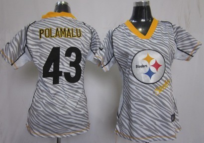 Nike Pittsburgh Steelers #84 Antonio Brown 2012 Womens Zebra Fashion Jersey