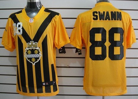 Nike Pittsburgh Steelers #86 Hines Ward 1933 Yellow Throwback Jersey 