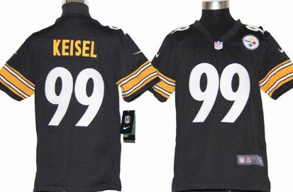 Nike Pittsburgh Steelers #94 Lawrence Timmons Black Game Kids Jersey 