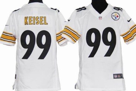 Nike Pittsburgh Steelers #99 Brett Keisel Black Game Kids Jersey 