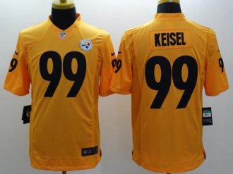 Nike Pittsburgh Steelers #99 Brett Keisel Gold NFL Limited Jersey