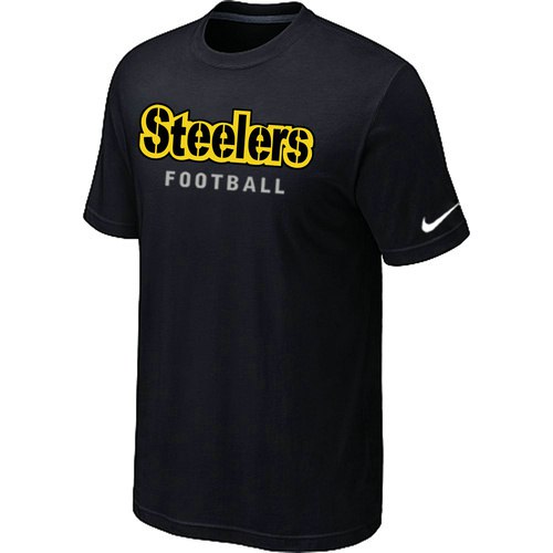 Nike Pittsburgh Steelers Sideline Legend Authentic Font T Shirt Black
