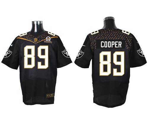 Nike Raiders #89 Amari Cooper Black 2016 Pro Bowl Men's Stitched NFL Elite Jersey