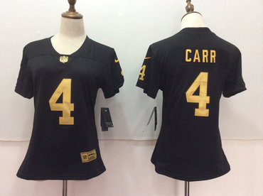 Nike Raiders 4 Derek Carr Black Women Vapor Untouchable Player Limited Jersey