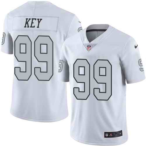Nike Raiders 99 Arden Key White Color Rush Limited Jersey