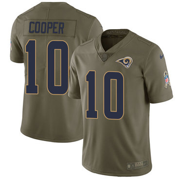 Nike Rams #10 Pharoh Cooper Olive Youth Stitched NFL Limited 2017 Salute to Service Jersey