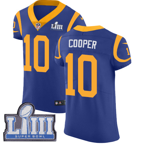 Nike Rams #10 Pharoh Cooper Royal Blue Alternate Super Bowl LIII Bound Men's Stitched NFL Vapor Untouchable Elite Jersey