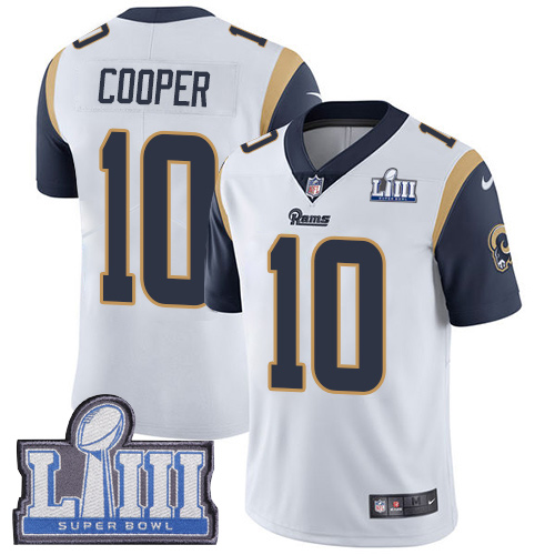 Nike Rams #10 Pharoh Cooper White Super Bowl LIII Bound Youth Stitched NFL Vapor