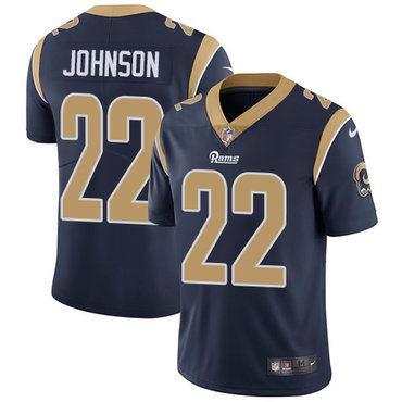 Nike Rams #22 Trumaine Johnson Navy Blue Team Color Youth Stitched NFL Vapor Untouchable Limited Jersey