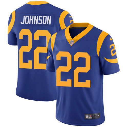 Nike Rams #22 Trumaine Johnson Royal Blue Alternate Youth Stitched NFL Vapor Untouchable Limited Jersey