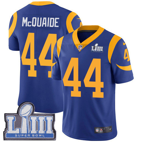 Nike Rams #44 Jacob McQuaide Royal Blue Alternate Super Bowl LIII Bound Youth Stitched NFL