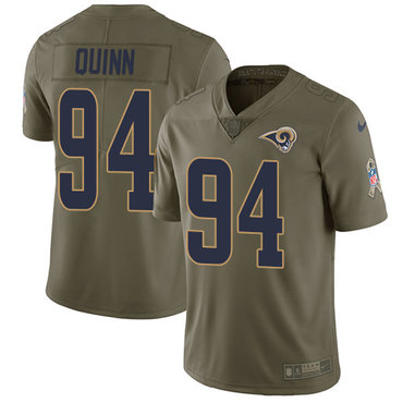 Nike Rams #94 Robert Quinn Olive Youth Stitched NFL Limited 2017 Salute to Service Jersey