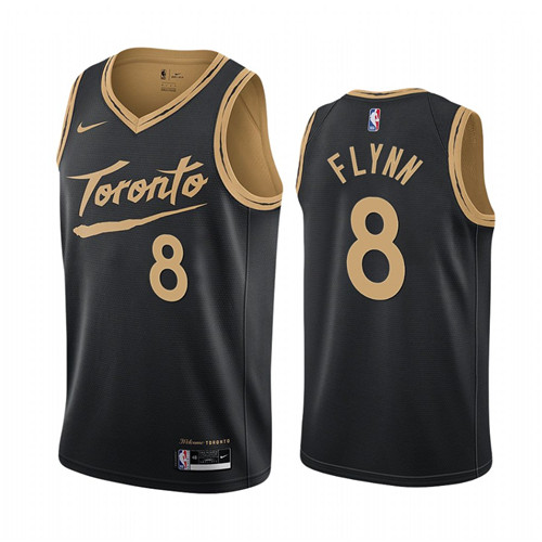 Nike Raptors #8 Malachi Flynn Black NBA Swingman 2020-21 City Edition Jersey