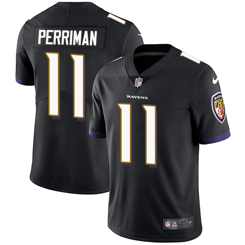 Nike Ravens #11 Breshad Perriman Black Alternate Men's Stitched NFL Vapor Untouchable Limited Jersey
