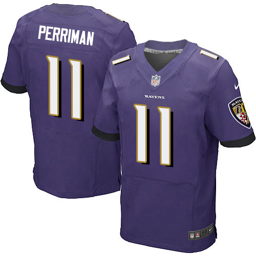 Nike Ravens #11 Breshad Perriman Purple Team Color Men's Stitched NFL New Elite Jersey