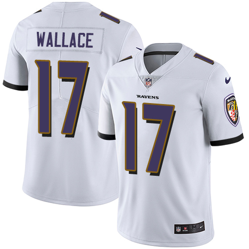 Nike Ravens #17 Mike Wallace White Men's Stitched NFL Vapor Untouchable Limited Jersey