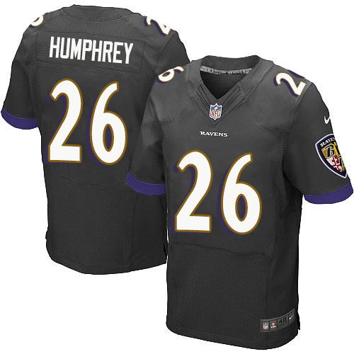 Nike Ravens #26 Marlon Humphrey Black Alternate Men's Stitched NFL New Elite Jersey