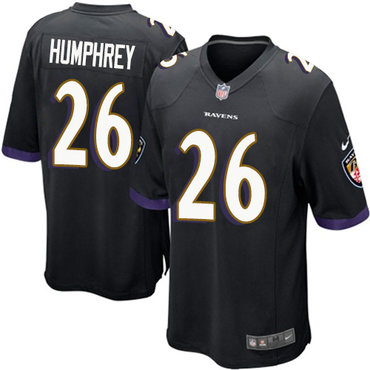 Nike Ravens #26 Marlon Humphrey Black Alternate Youth Stitched NFL New Elite Jersey